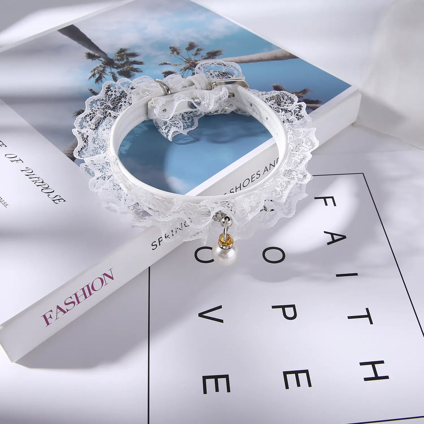 Coleira para Gato de Renda